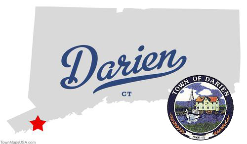 location of Darien on state map
