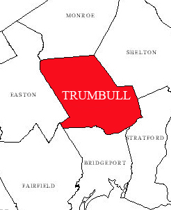 location of Trumbull within County map